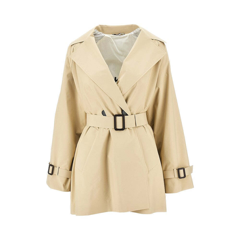 Max Mara Weekend Anti-Drop Canvas Short Trench Coat - Picture 1 of 3